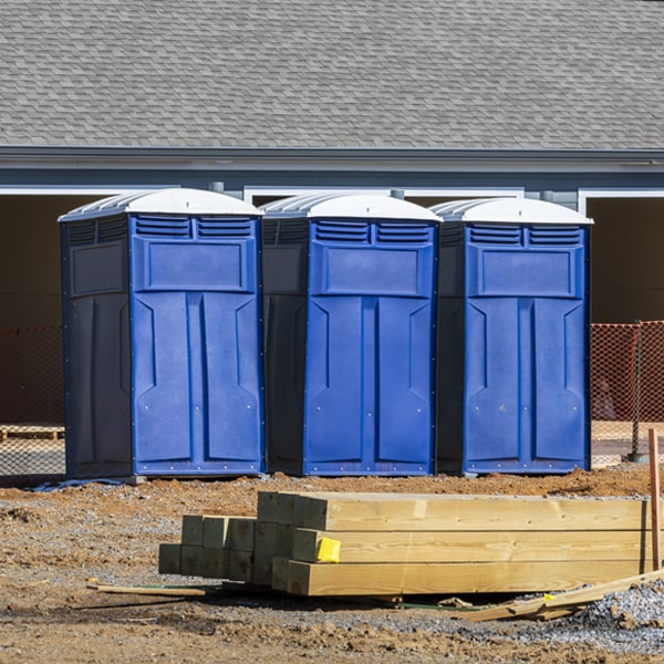 how often are the portable toilets cleaned and serviced during a rental period in Danville MO